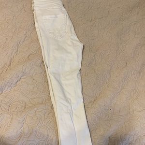 white hollister jeans